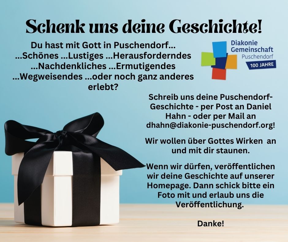 Schenk uns deine Geschichte!